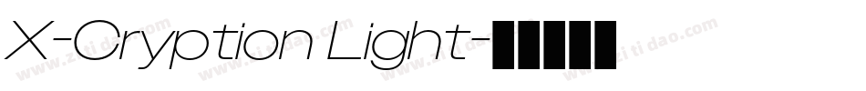 X-Cryption Light字体转换